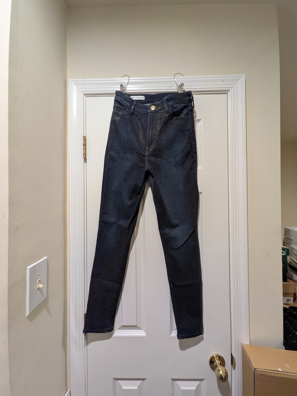 Women’s 28 True Religion Ultra High-Rise Super Skinny Jeans-Dark Wash